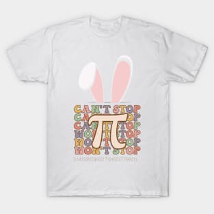 Bunny Ears Easter Can't Stop Pi Won't Stop Math Lover T-Shirt